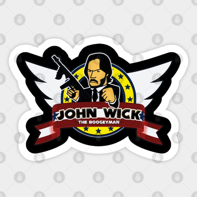 John Wick - The Boogeyman Sticker by rodmarck